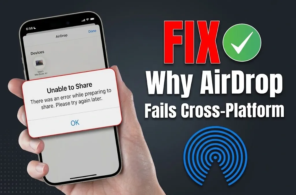 Why AirDrop Fails for Cross-Platform Photo Sharing in Mixed Groups